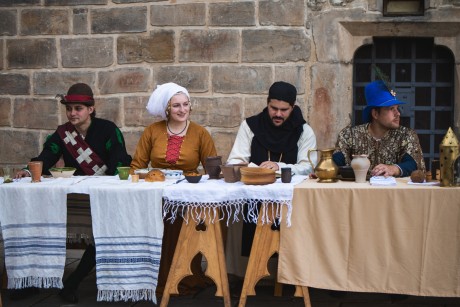 A wedding in the courtyard